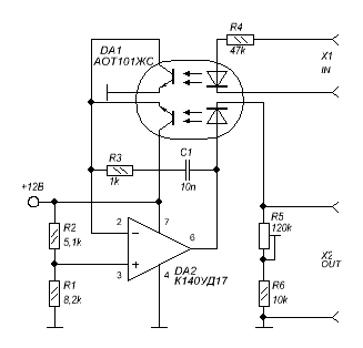 Схема изолирующий усилитель
